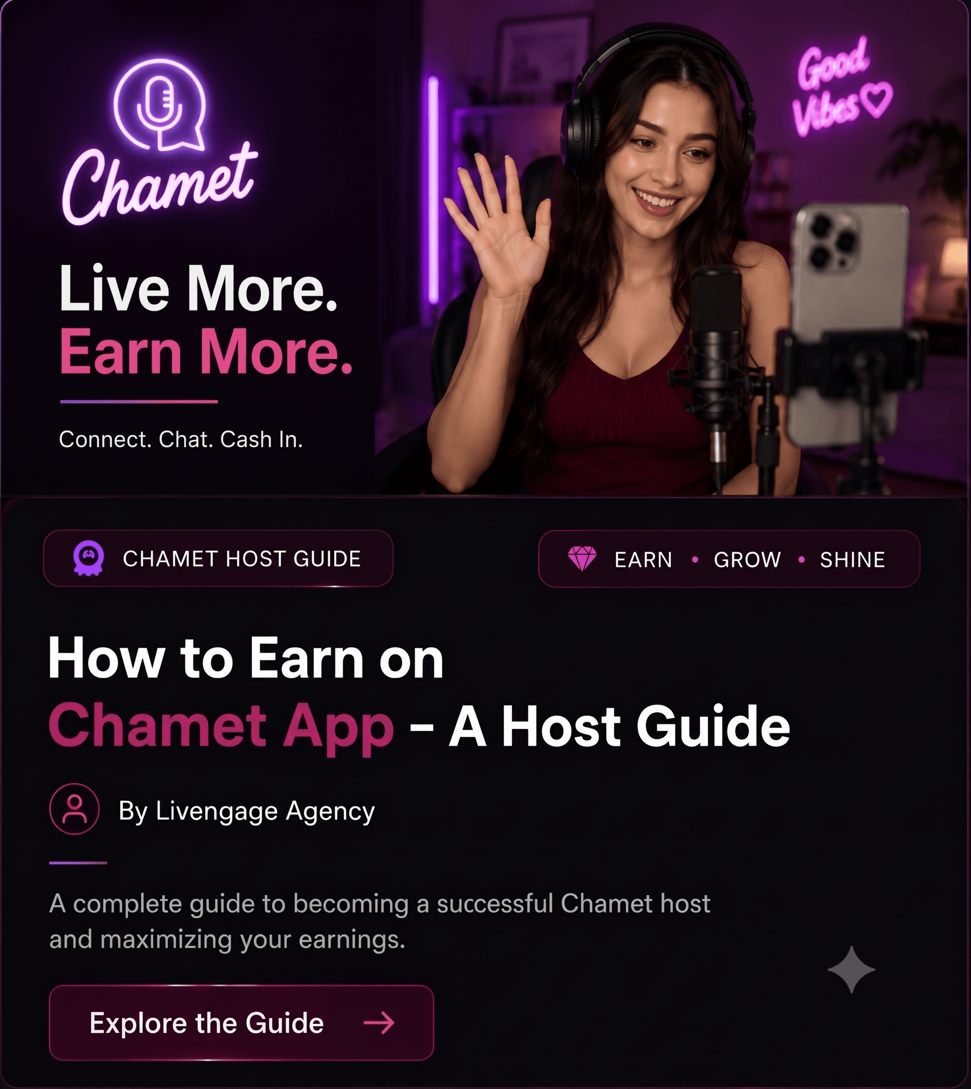 How to Earn on Chamet App - A Host Guide